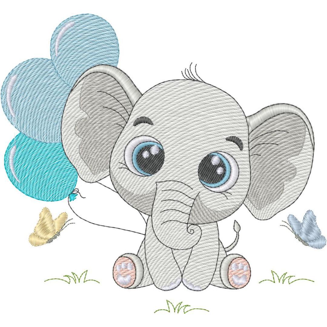 Elefantito con Globos