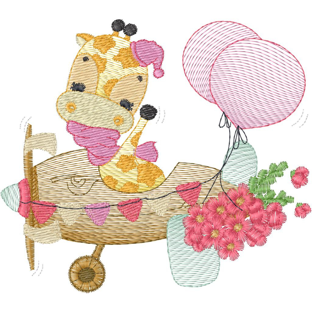 Jirafa Piloto Floral