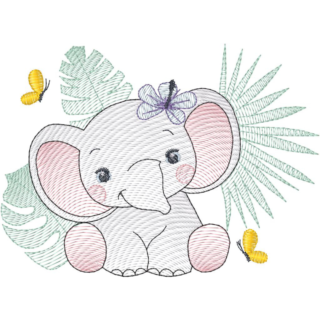 Elefantita en la Selva