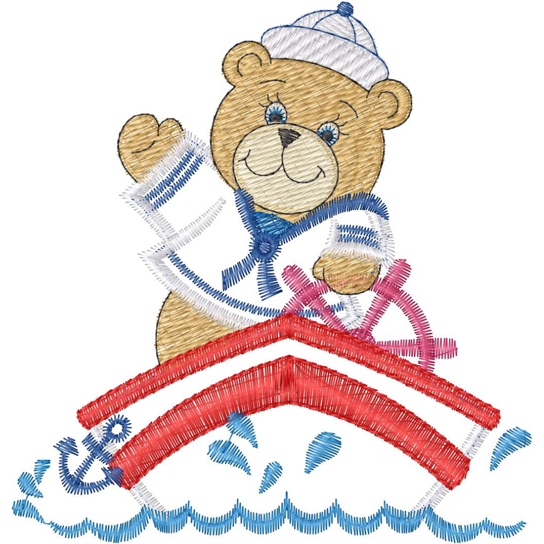 Osito Marinero en Bote