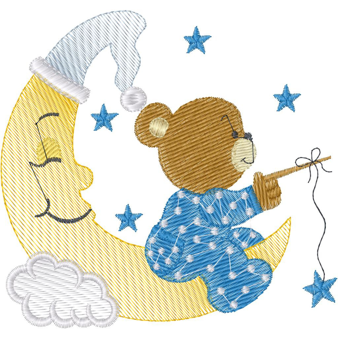 Osito Pescando en la Luna