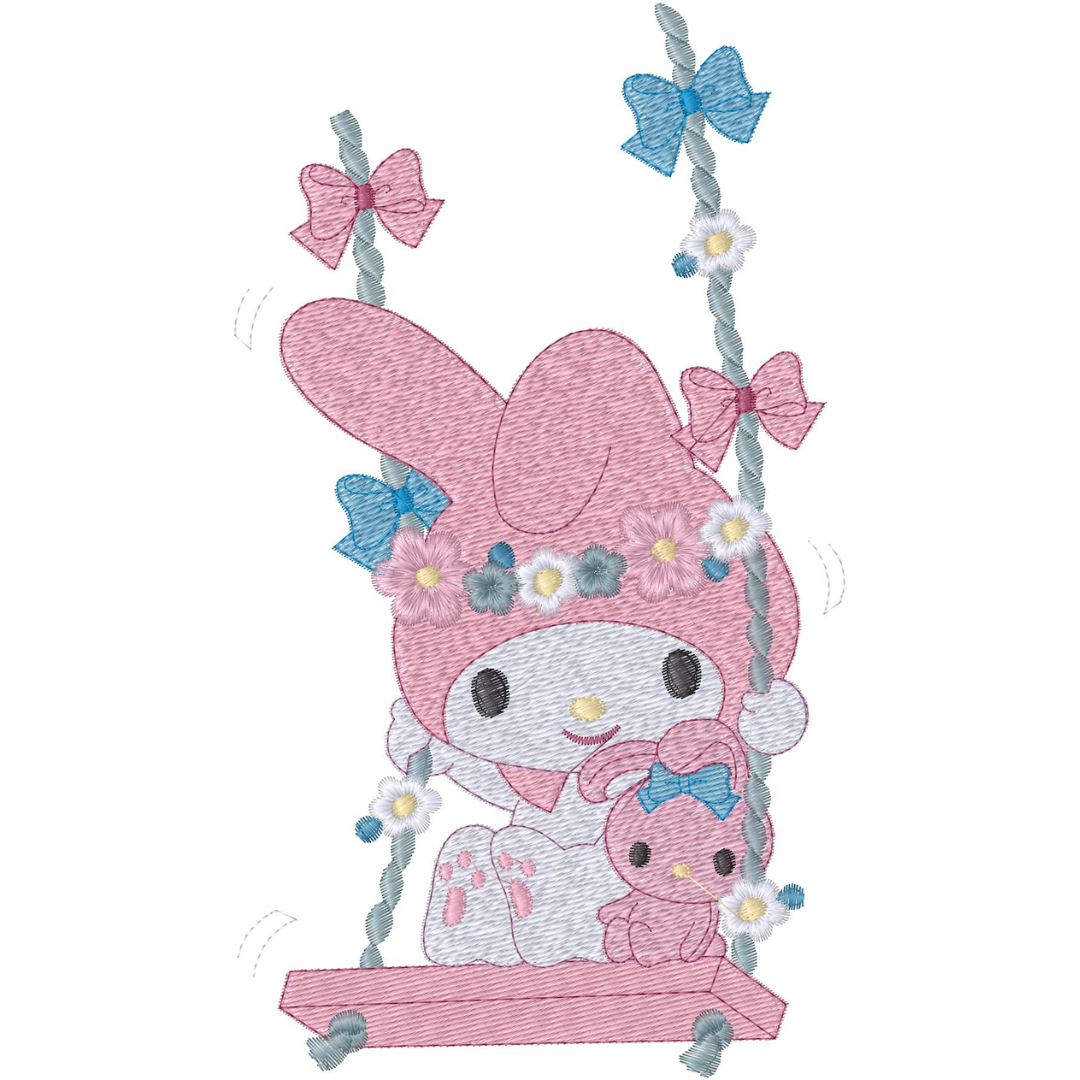 Bunny en el Columpio