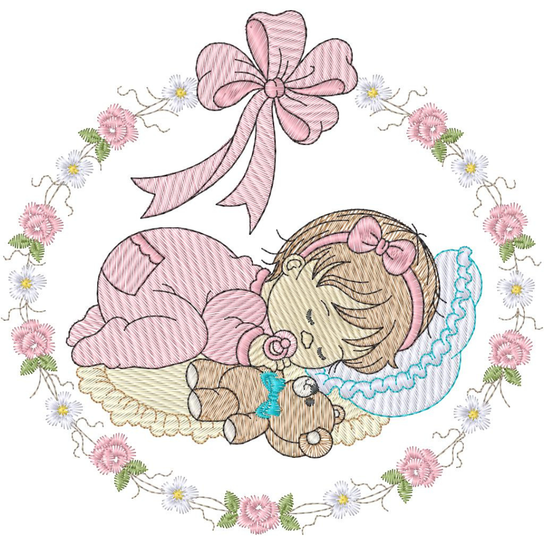 Baby con Teddy Durmiendo