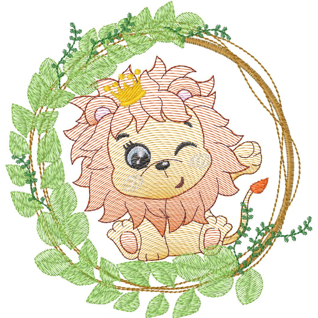 León con Corona en Arco de Ramas