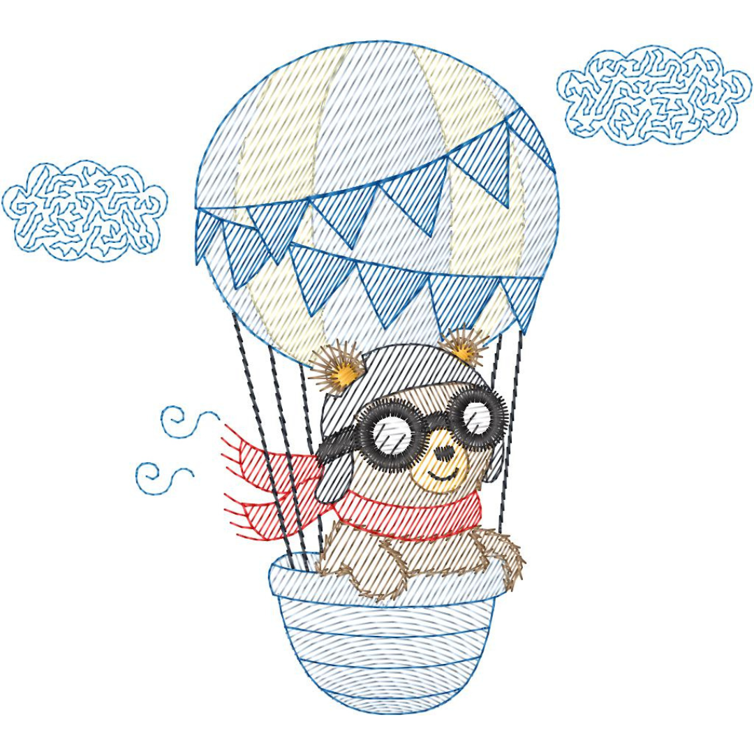 Osito Explorando en Globo