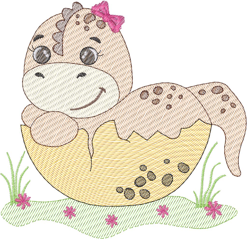 Baby Dinosaurio Niña