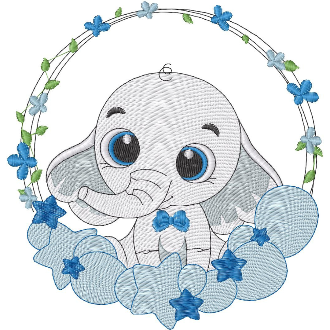 Elefantito ne Nubes y Estrellas