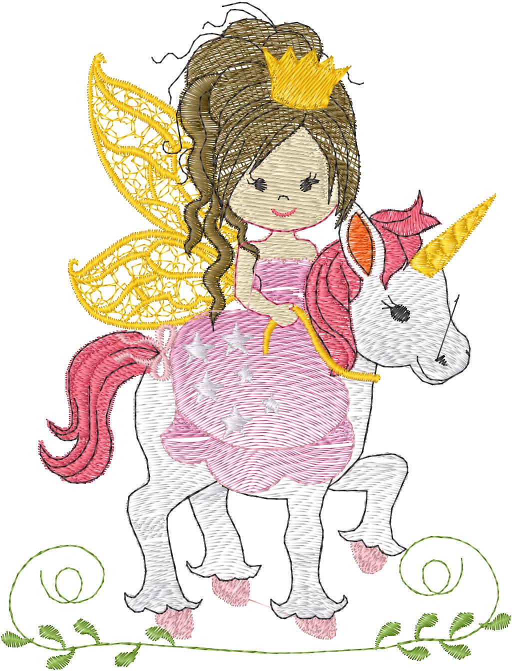 Princesa en Unicornio