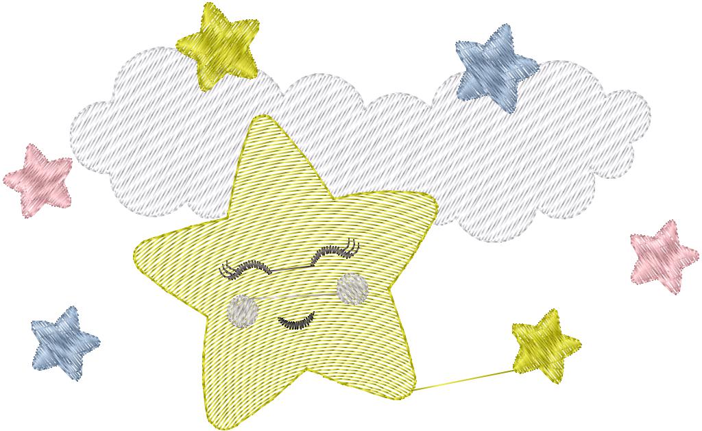 Smiley Luna y Estrellas