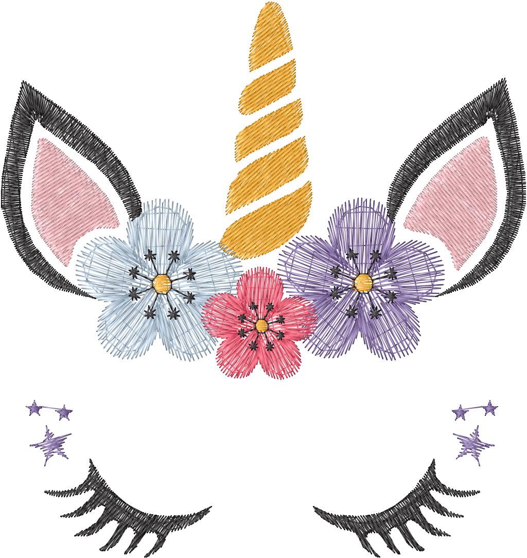 Unicornio Floral Star
