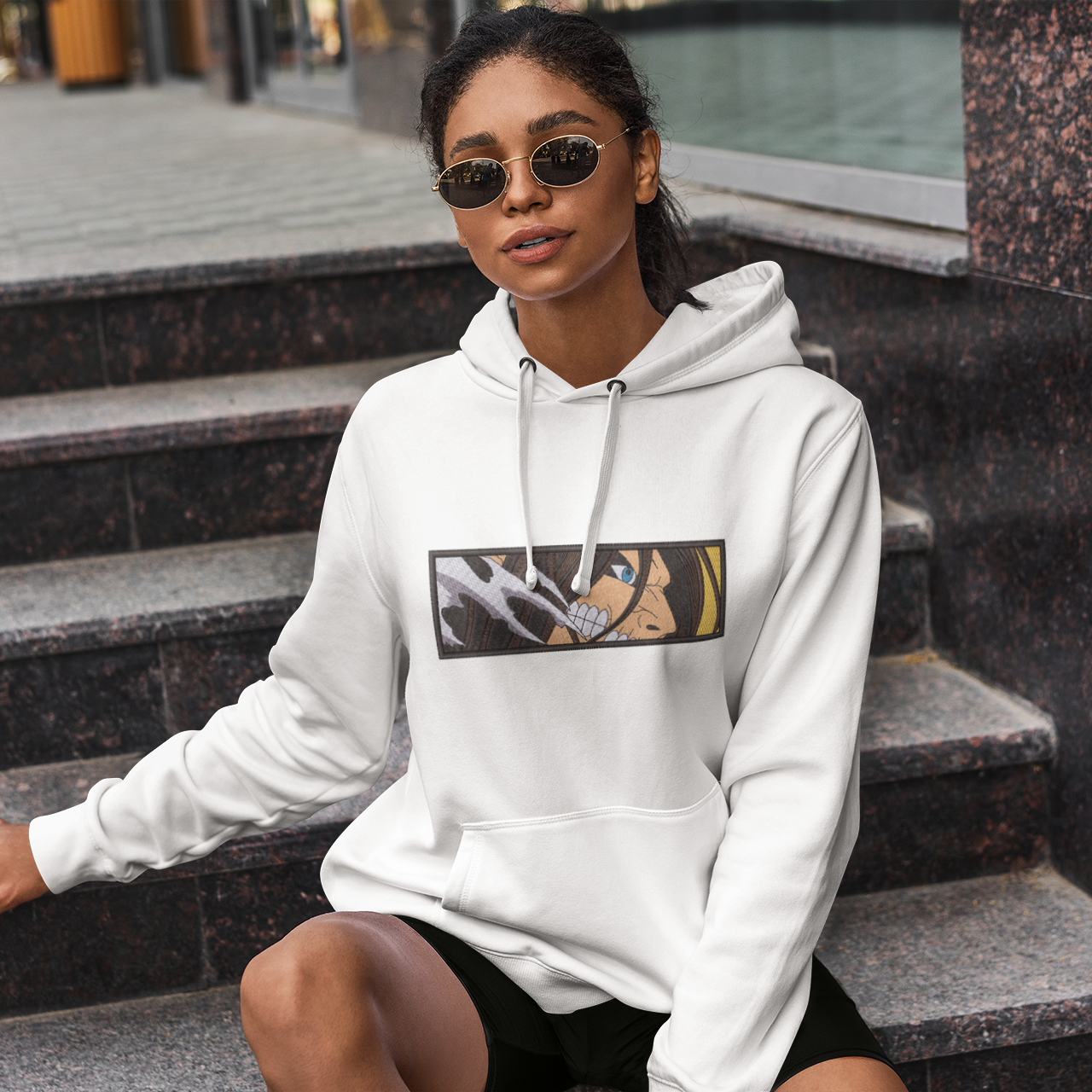 Hoodie Bordado EY Face