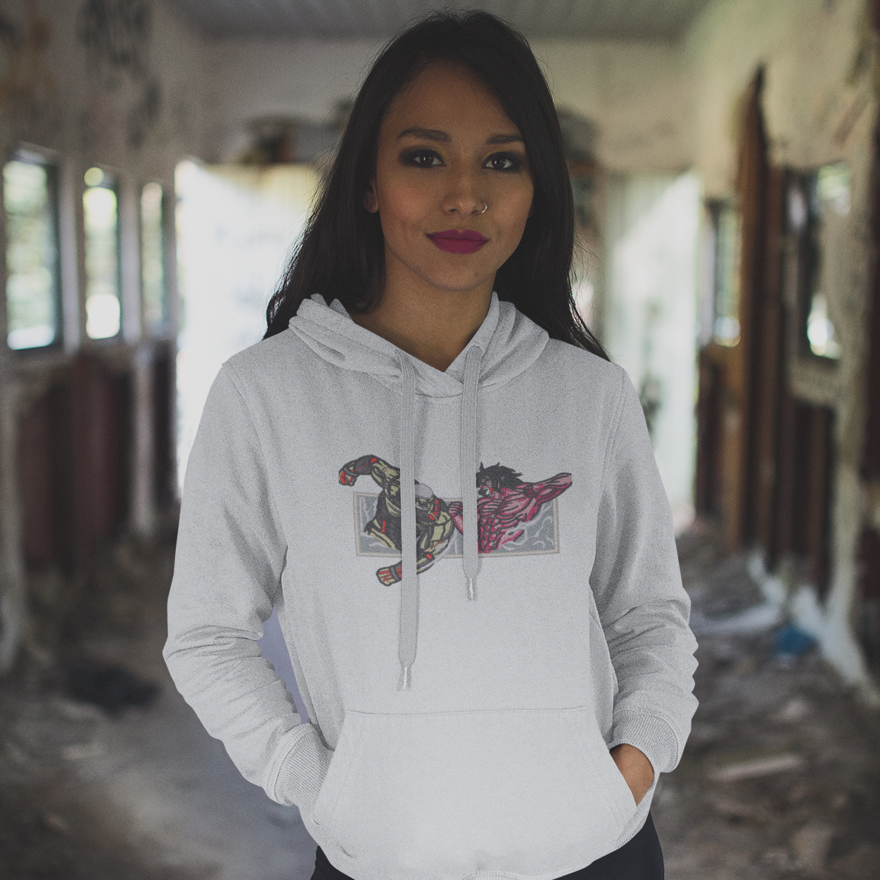 Hoodie Bordado AOT Fight